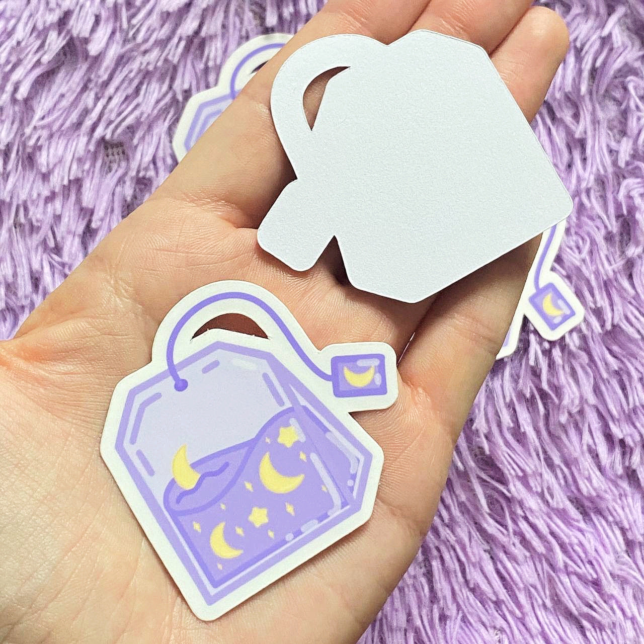 Aesthetic Pastel Tea Bag Galaxy Sticker | Cute Kawaii Stickers | Waterproof Matte Vinyl Sticker