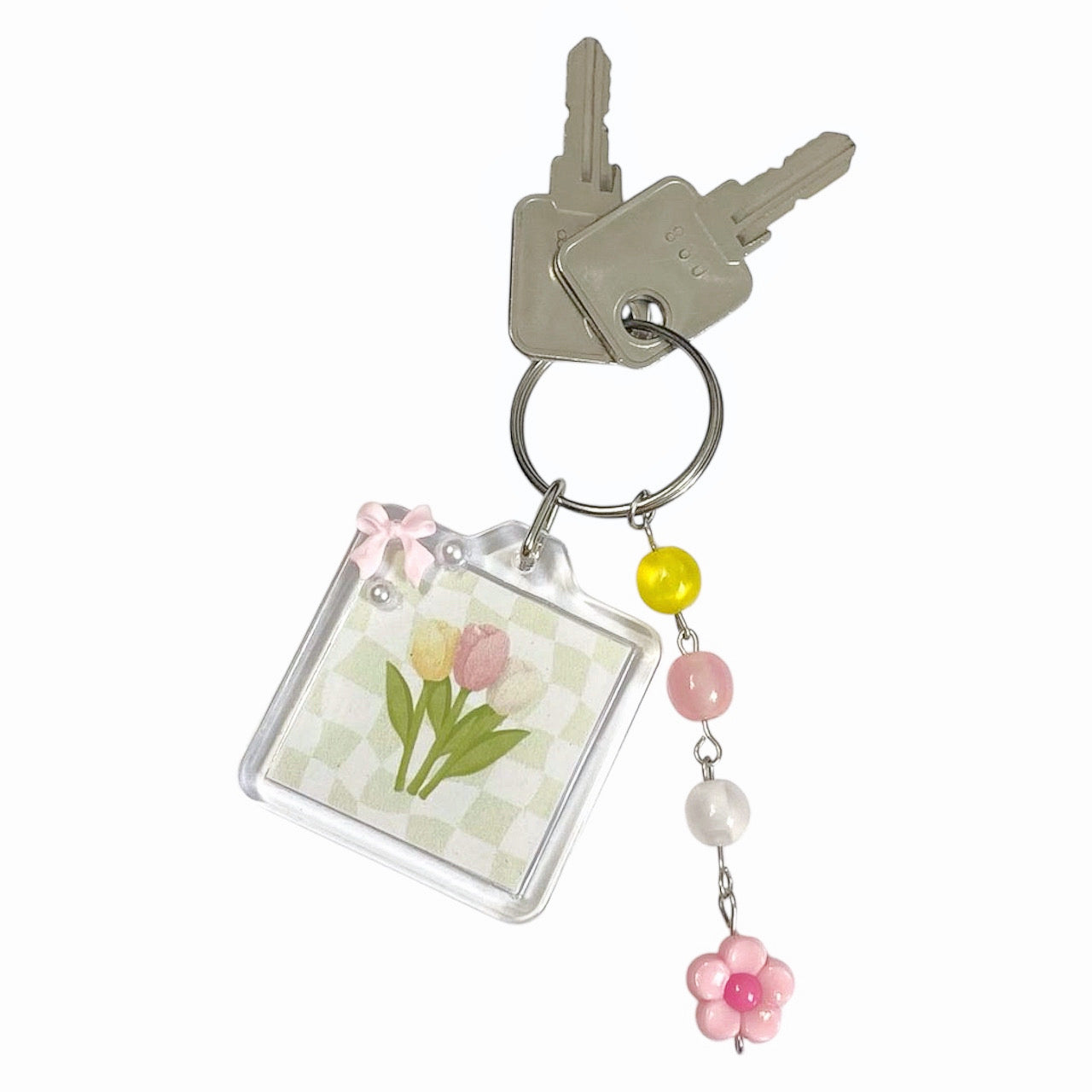 Kawaii Tulip Bouquet Fairycore Keychain