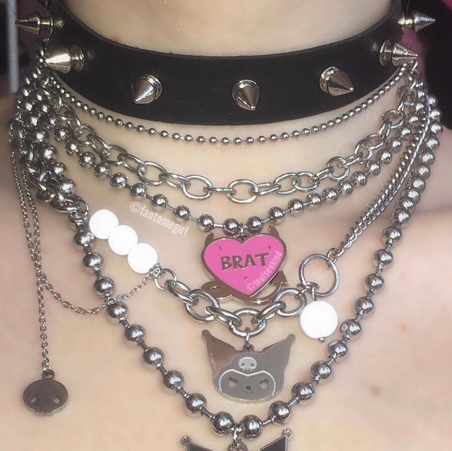 Evil Brat Heart Necklace