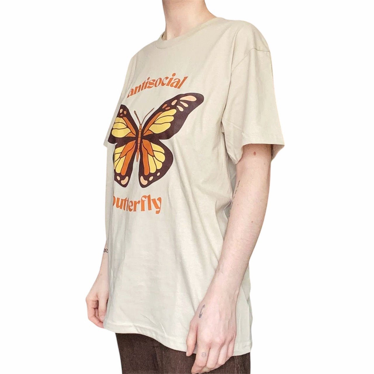 Louisenkind Antisocial Butterfly Hippie T-Shirt - Louisenkind