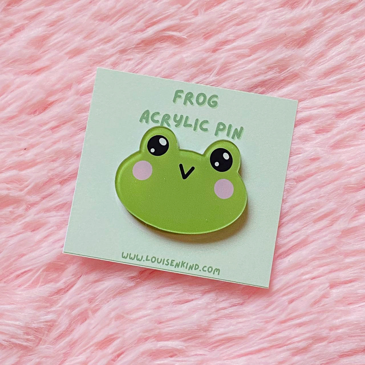 Frog Mushroom Tulip Acrylic Lapel Pins | Kawaii Acrylic Badges | Aesthetic Button Pins