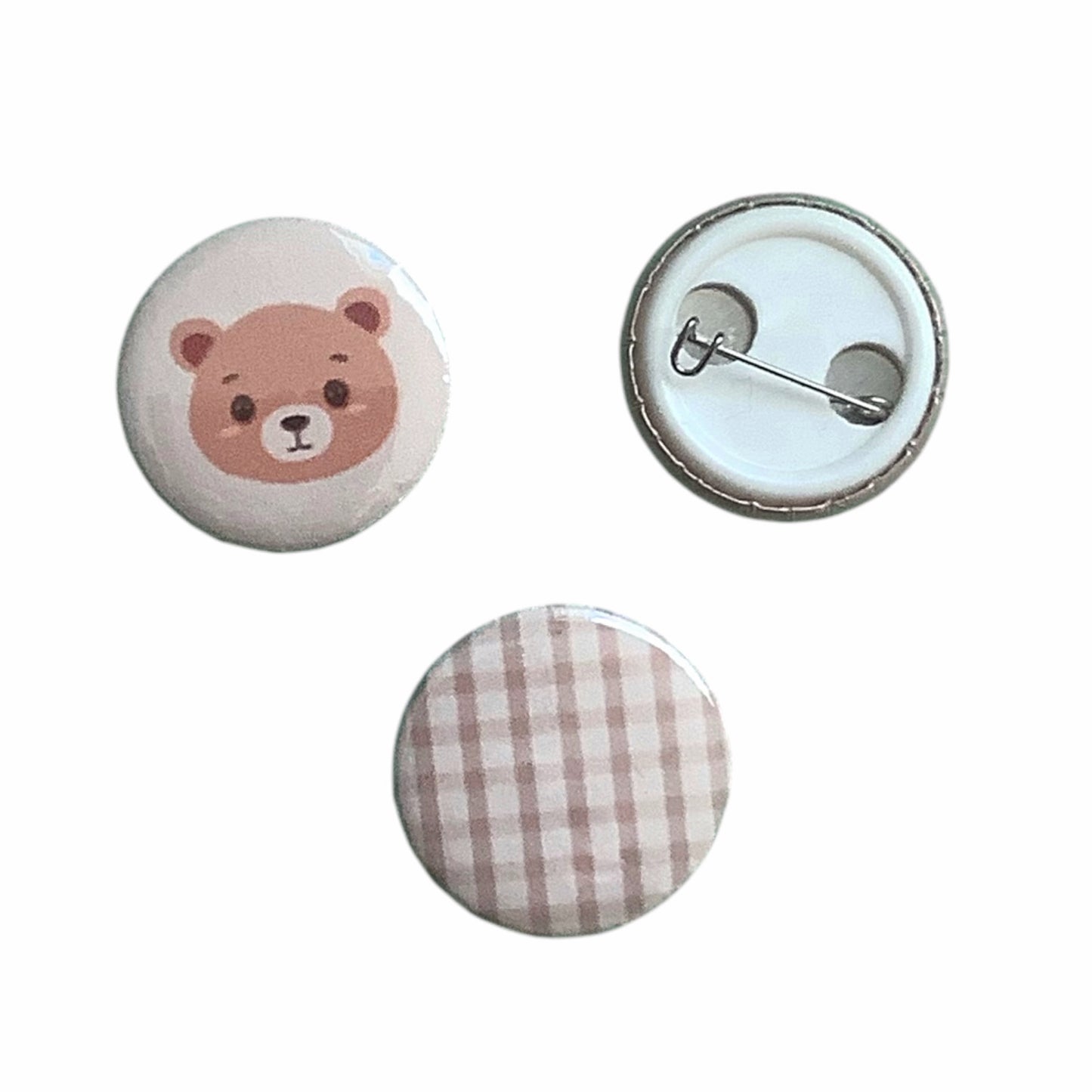 Stay Soft Kawaii Teddy Pinback Buttons