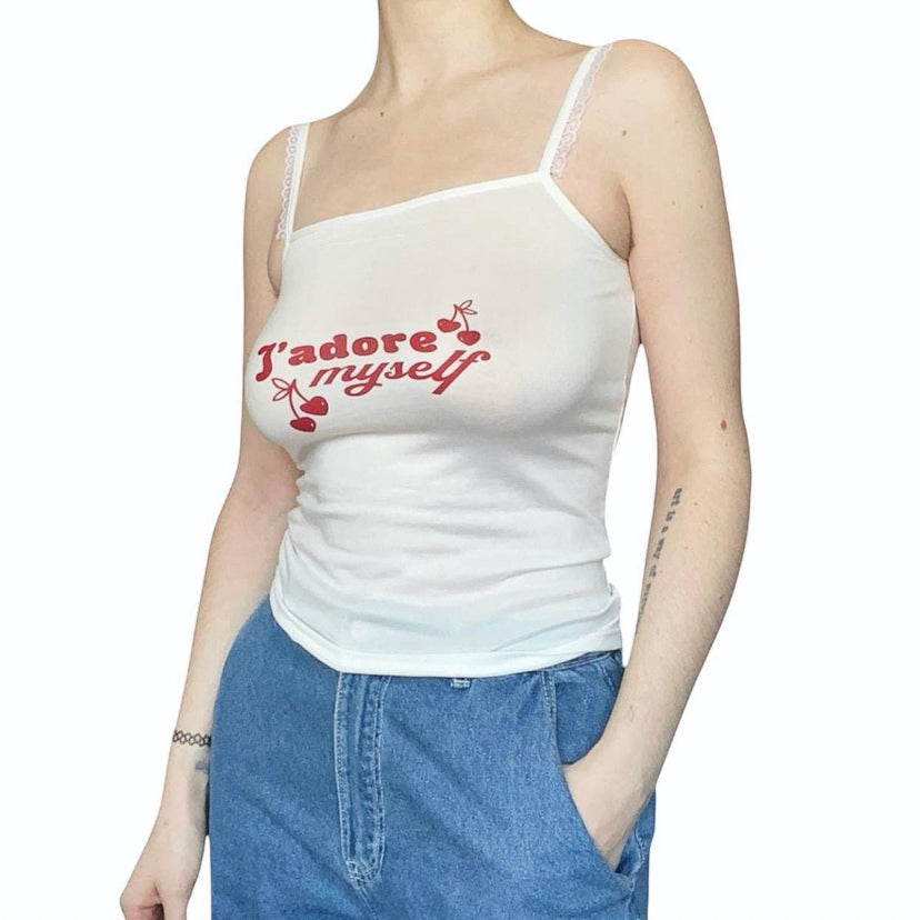 Y2K J‘adore Myself Coquette Cami Top
