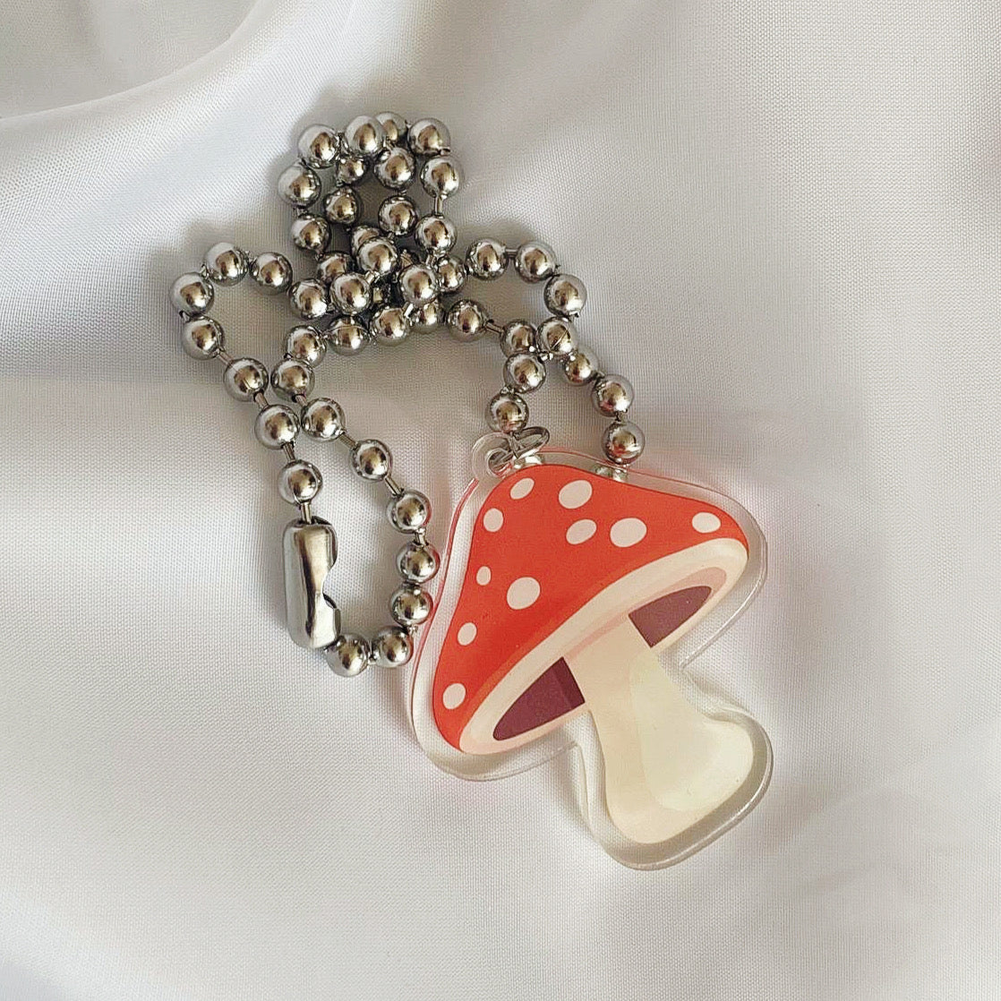 Fairycore Mushroom Kawaii Acrylic Necklace