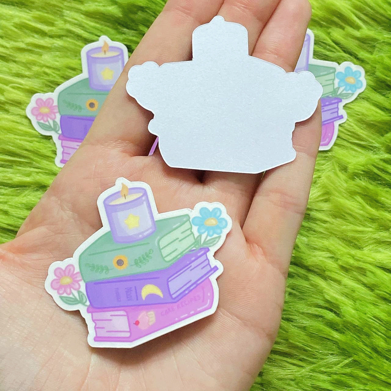 Stack Of Books Pastel Sticker | Cute Kindle Decals | Bookish Stationery | Book Lover Gifts