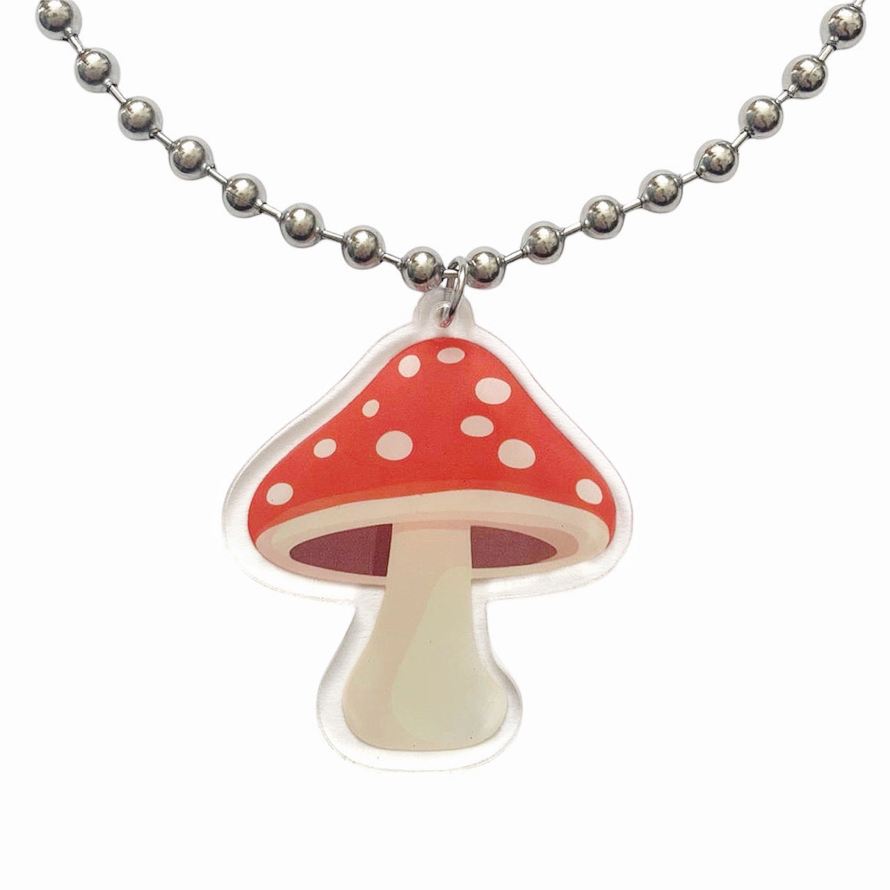 Fairycore Mushroom Kawaii Acrylic Necklace