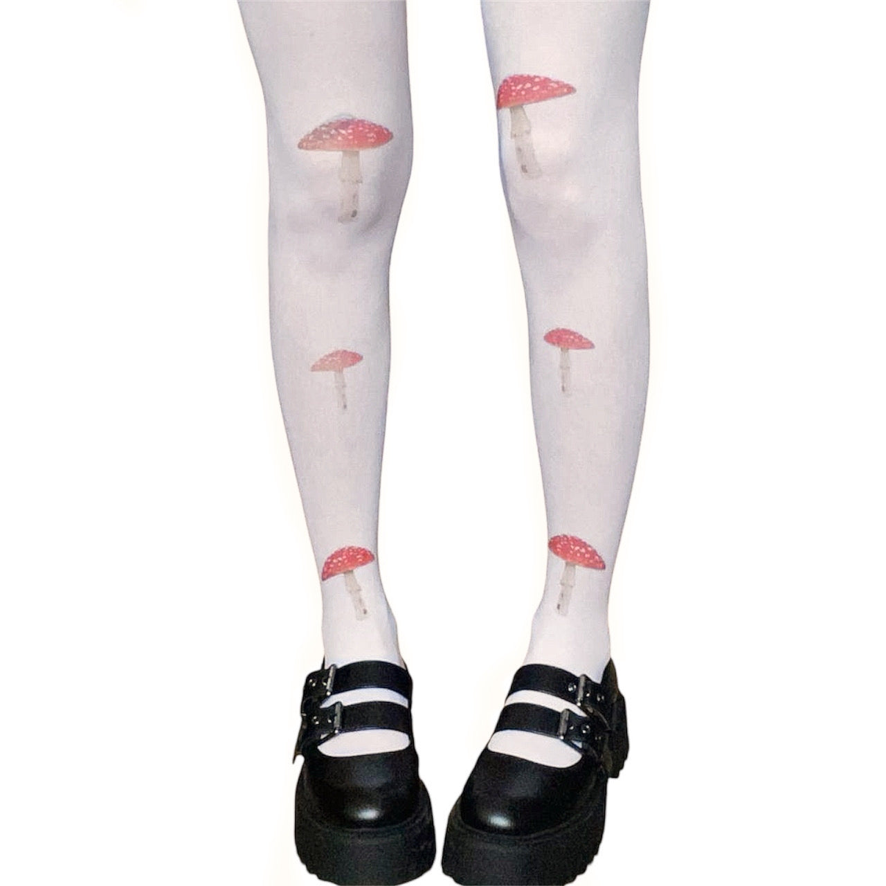 Mushroom printed fairycore tights