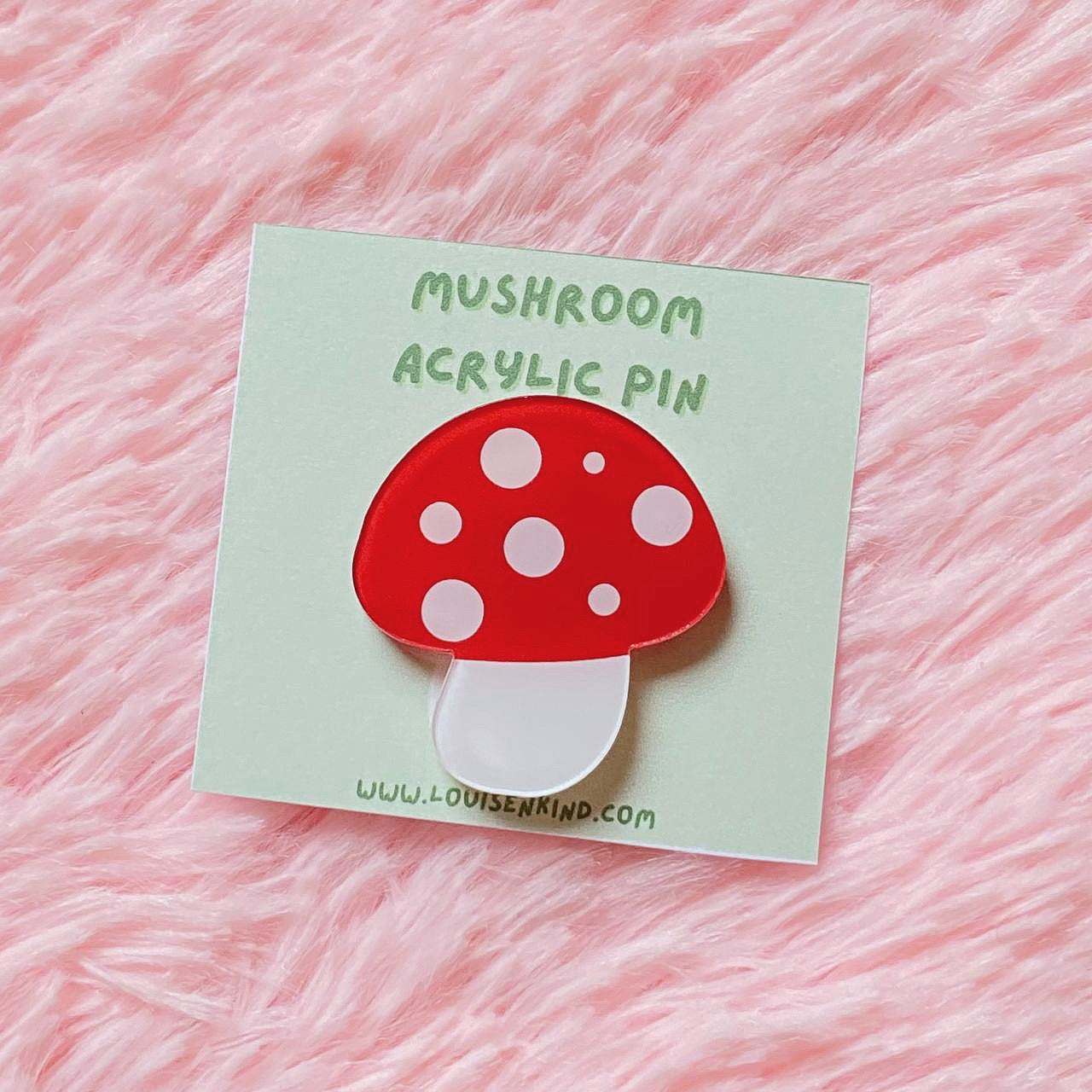 Frog Mushroom Tulip Acrylic Lapel Pins | Kawaii Acrylic Badges | Aesthetic Button Pins