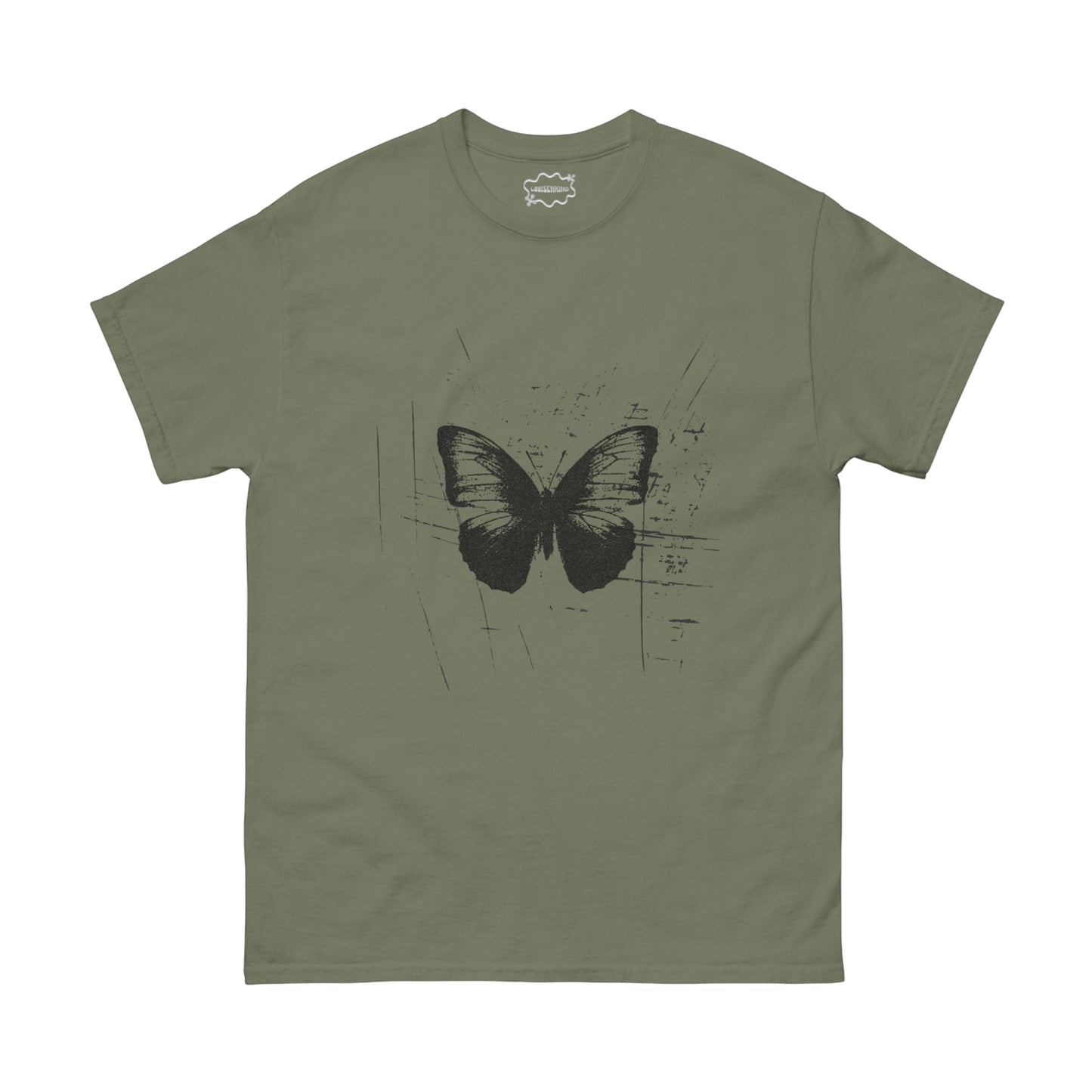 Louisenkind Fairy Grunge Butterfly Print T-Shirt - Louisenkind