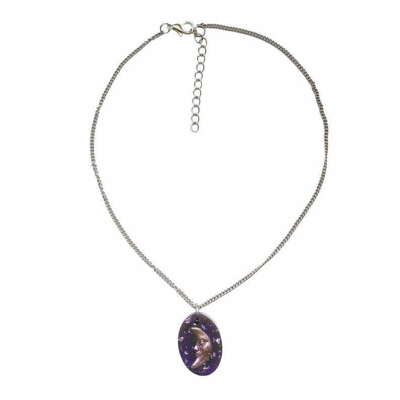 Whimsigoth Fairy Moon Necklace - Louisenkind