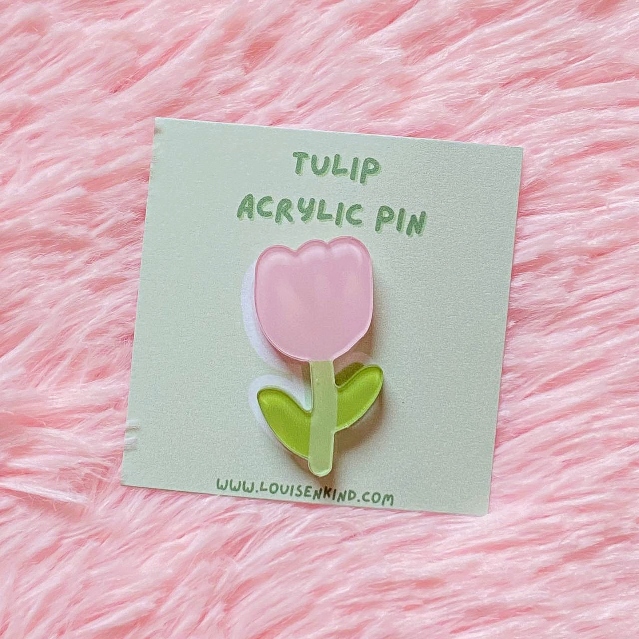 Frog Mushroom Tulip Acrylic Lapel Pins | Kawaii Acrylic Badges | Aesthetic Button Pins