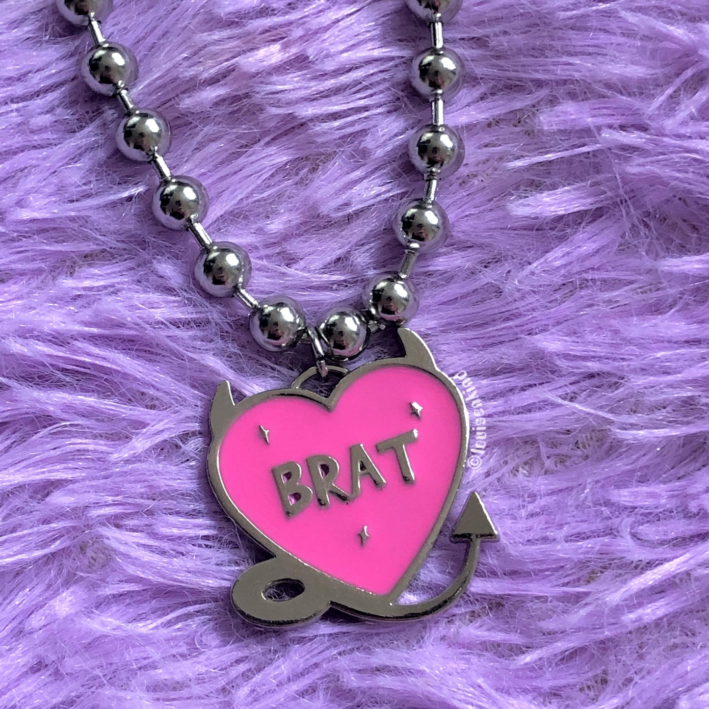 Evil Brat Heart Necklace