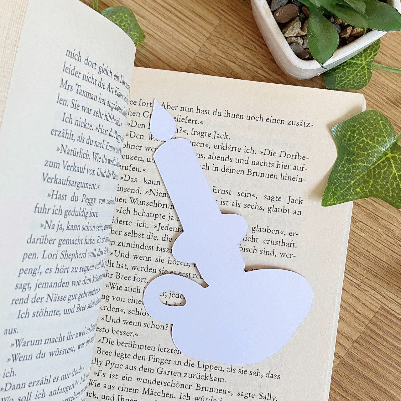 Cozy Candlelight Bookmark | Cottage Life Stationery | Book Lover Gifts | Reading Accessories