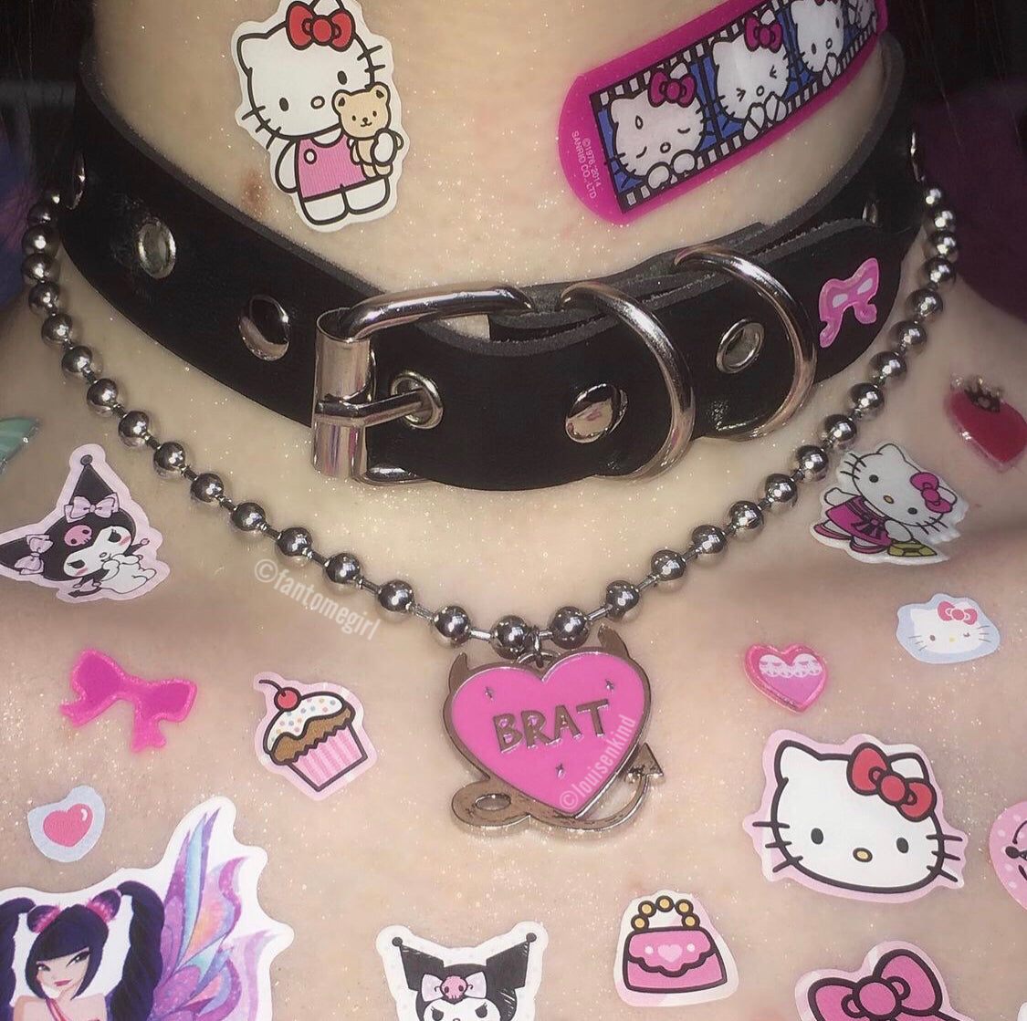 Evil Brat Heart Necklace