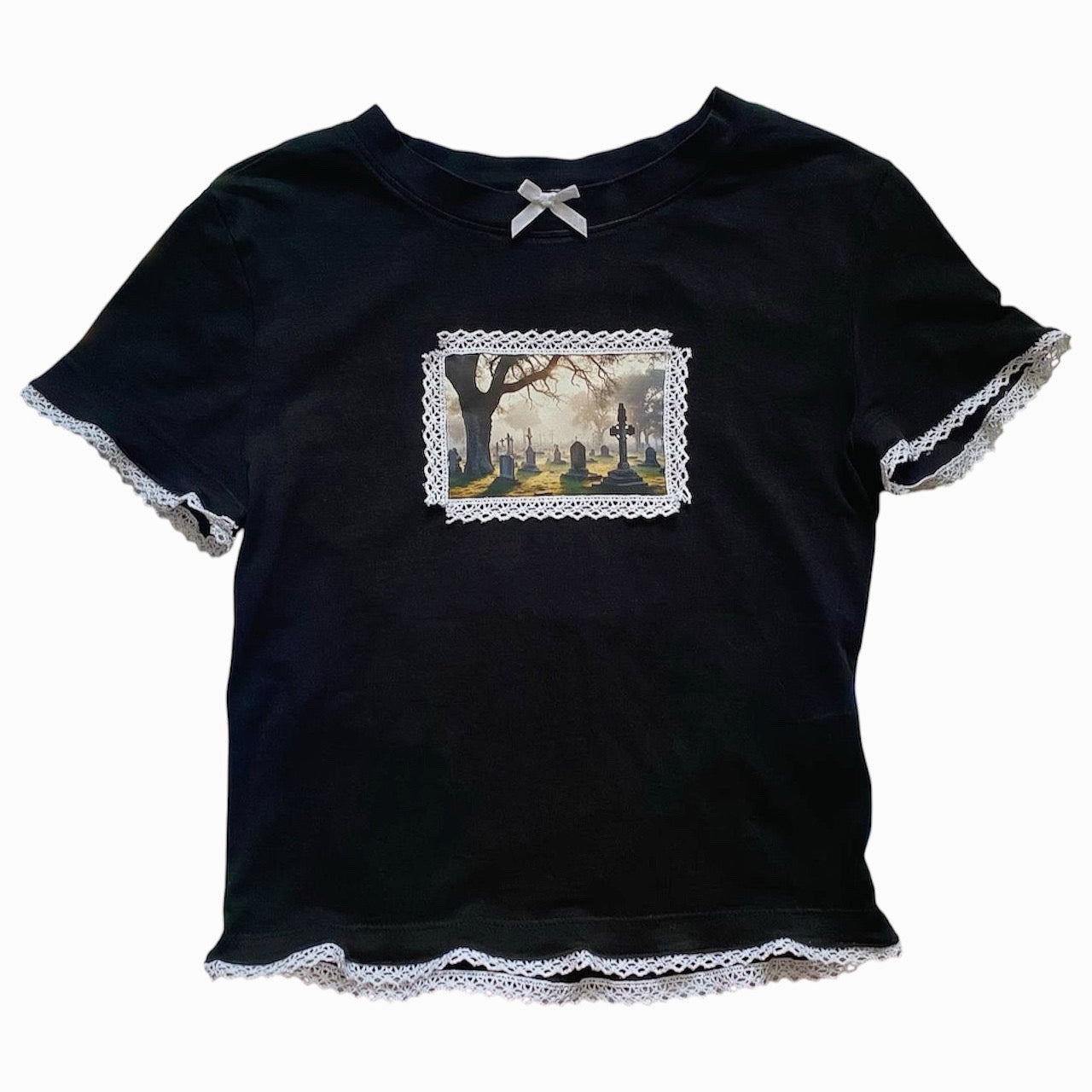 Sweet Graveyard Coquette Baby Tee