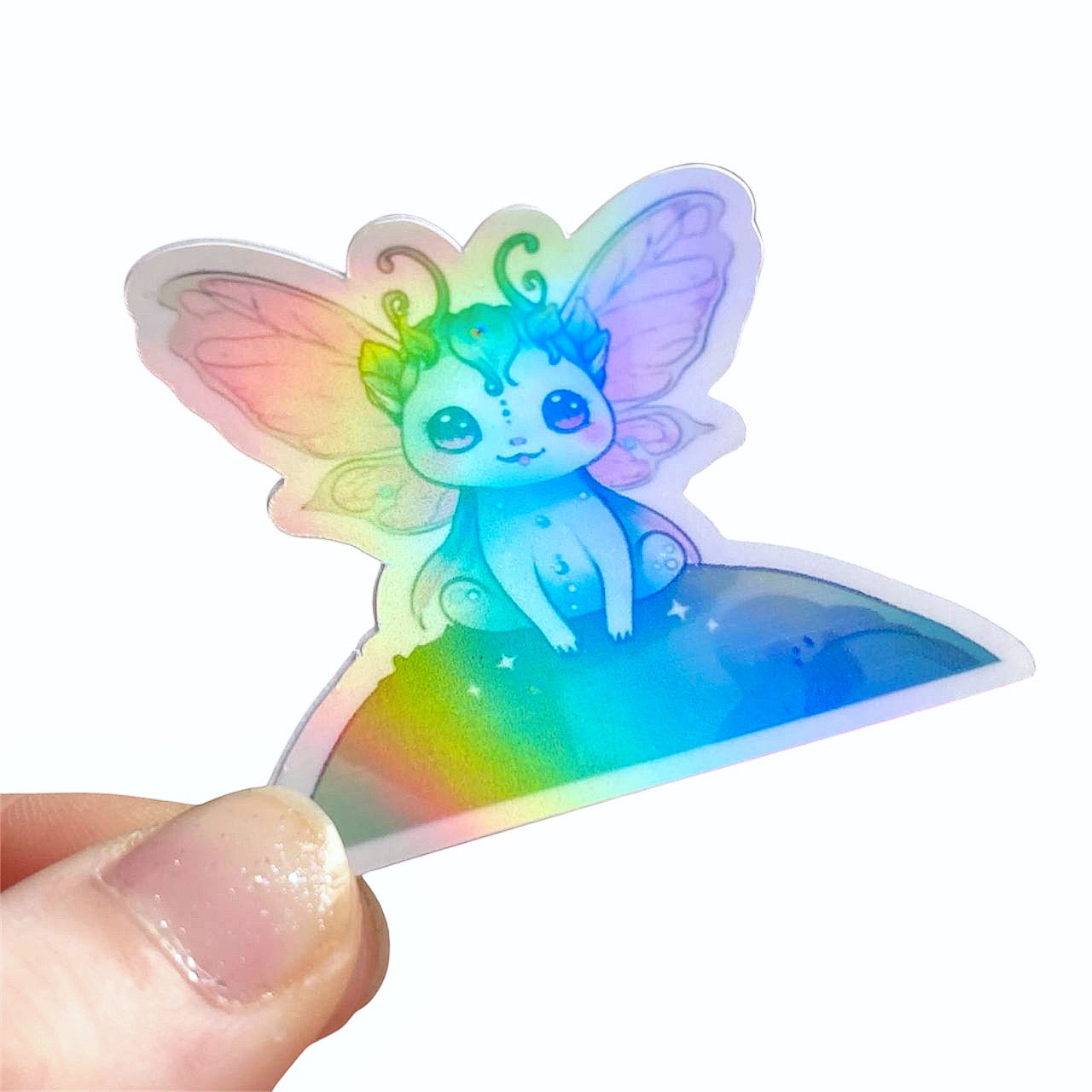 Fantasy Fairy Critter Holographic Vinyl Sticker