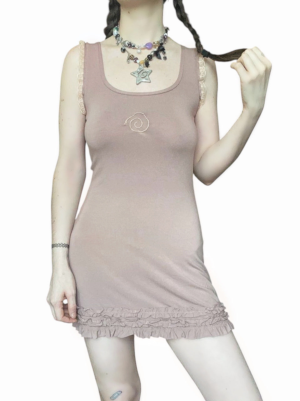 CORA Fairy Grunge Spiral Mini Dress