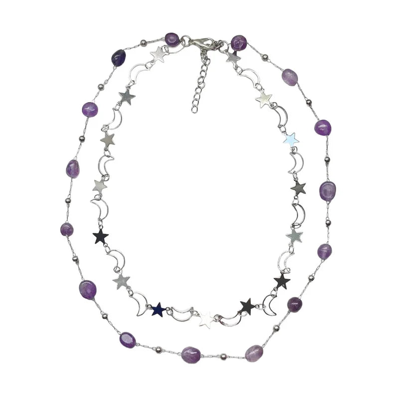 Whimsigoth Amethyst Necklace - Louisenkind