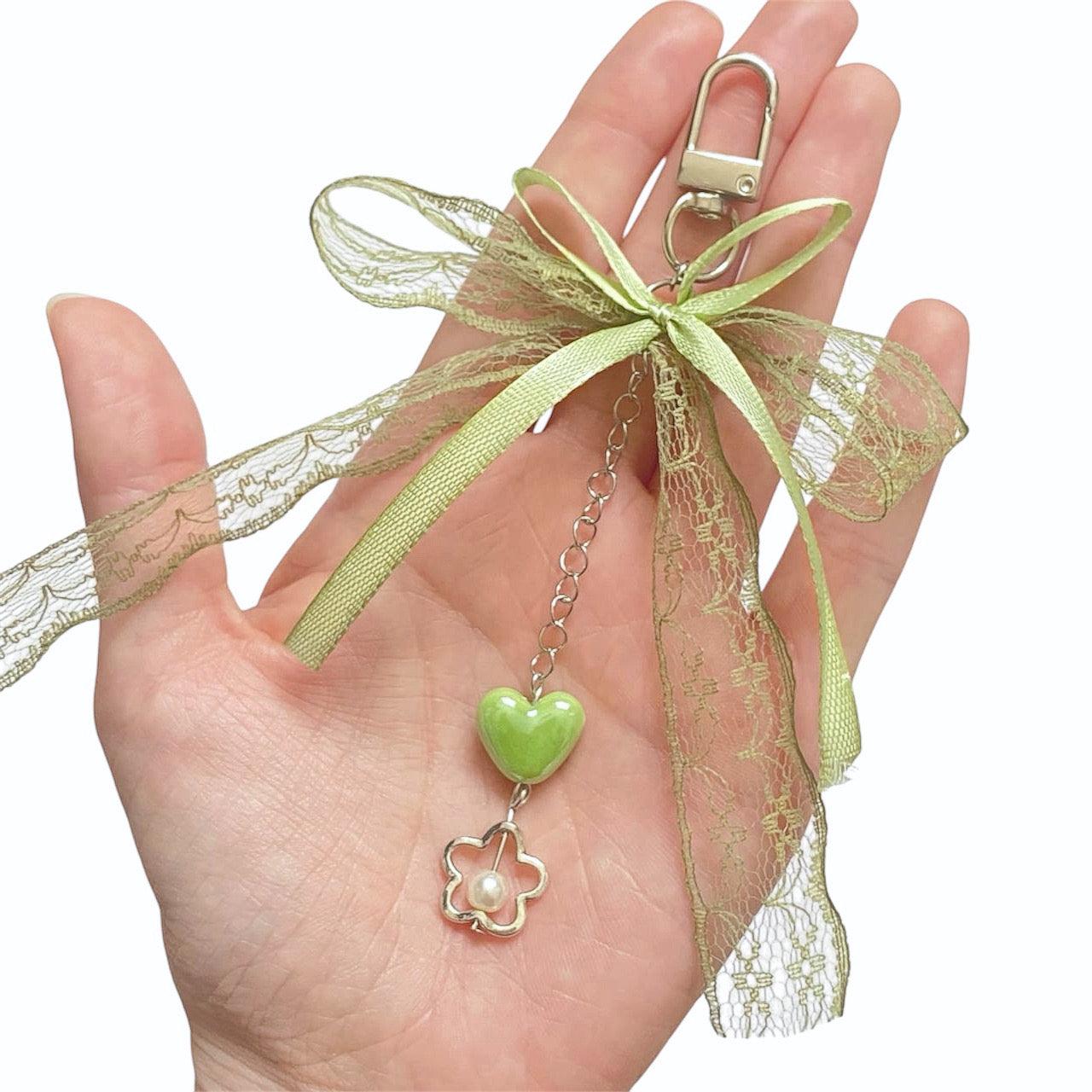 Coquette Y2K Fairycore Lace Bow Bag Charm