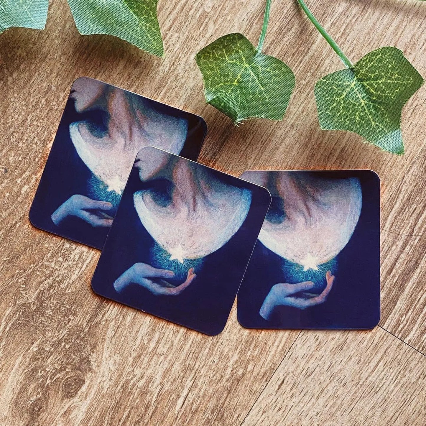 Vintage Art Moon Sticker, Celestial Dark Academia Aesthetic Decal, Journal Sticker, Waterproof Vinyl