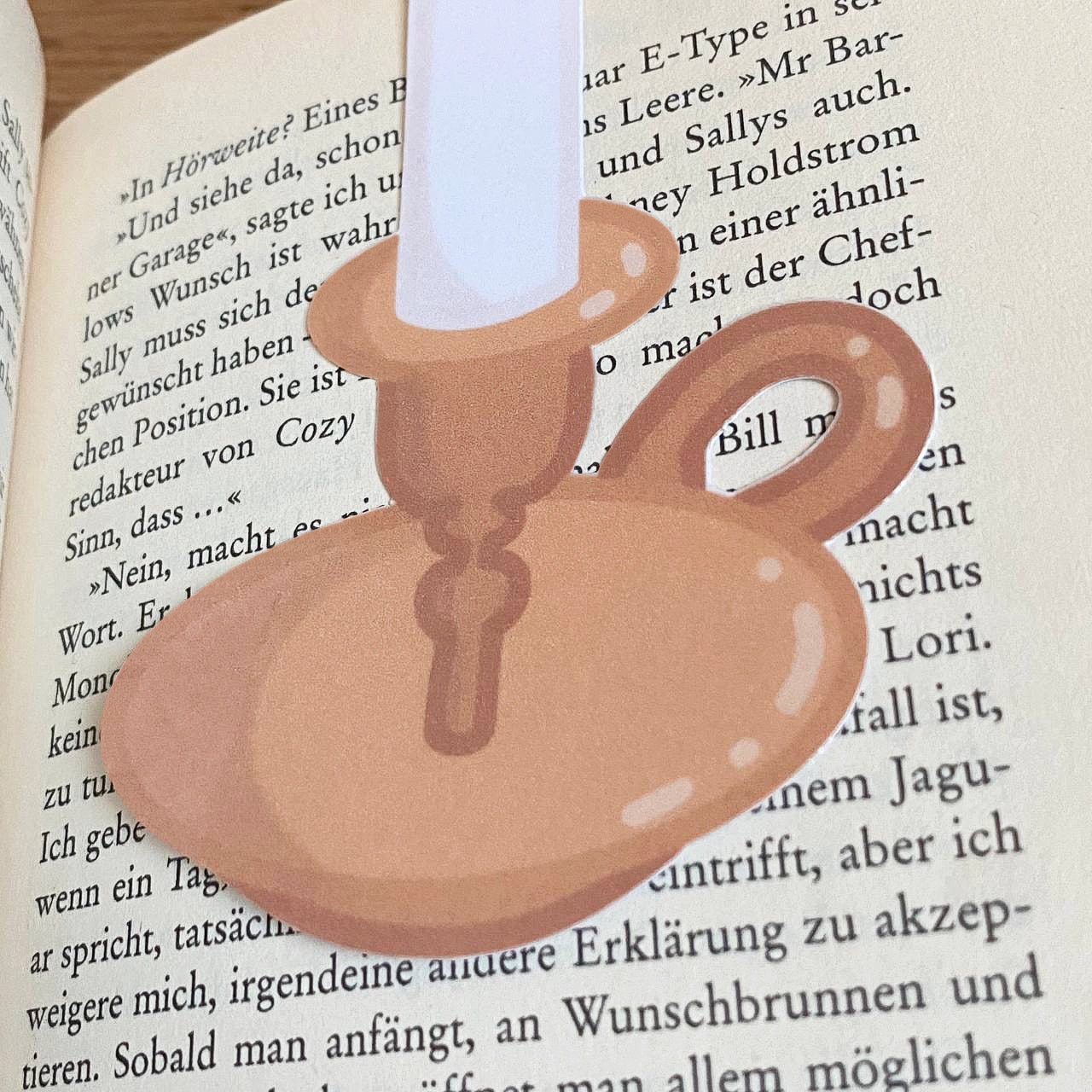 Cozy Candlelight Bookmark | Cottage Life Stationery | Book Lover Gifts | Reading Accessories