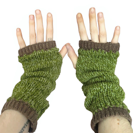 Fairy Grunge Forest Knit Arm Warmers