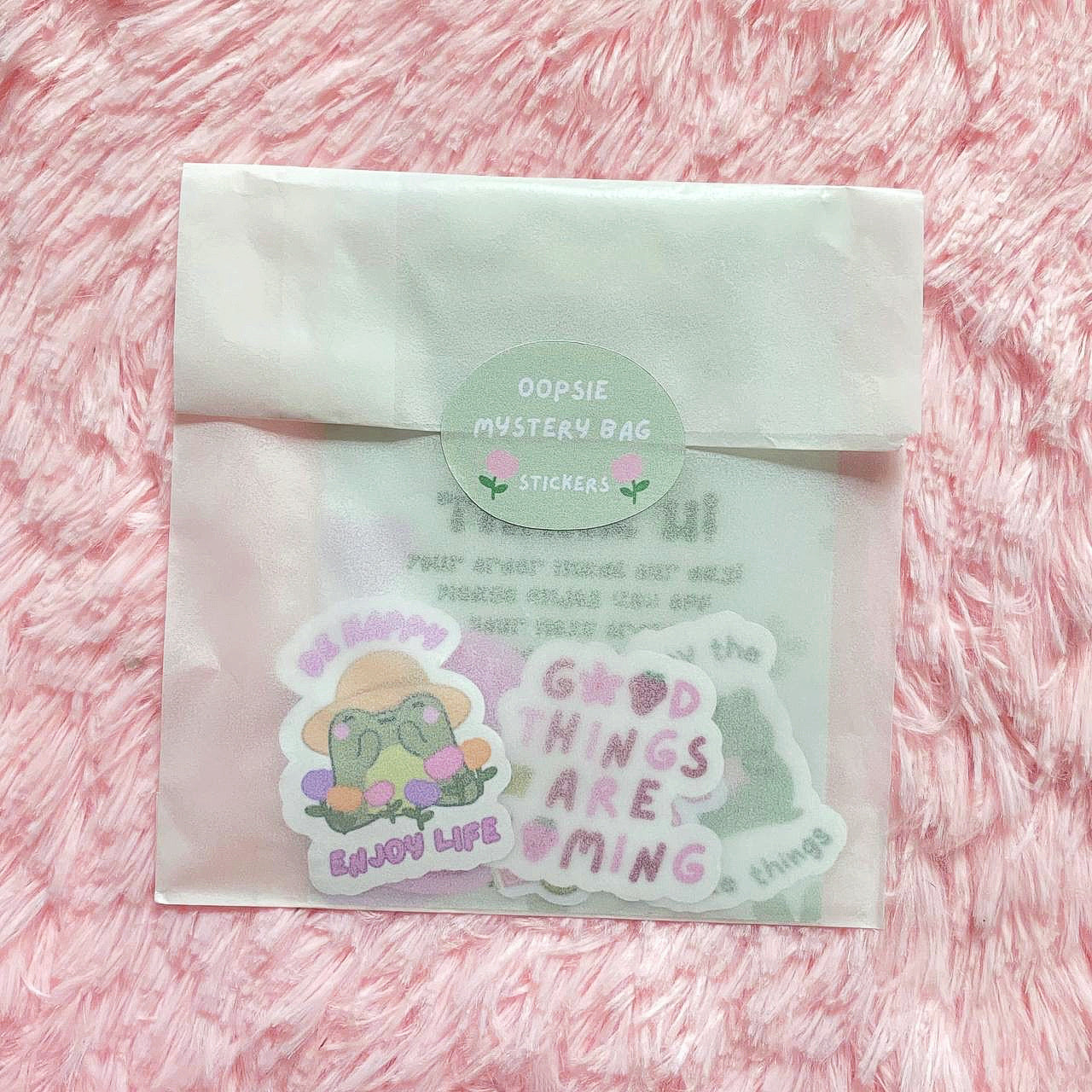 Oopsie Mystery Sticker Bag | B-Grade Stickers | Discounted Sticker Bundle | Kawaii Stationery