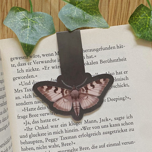 Magnetic Vintage Moth Bookmark, Cottagecore Nature Bookmarks, Cozy Book Accessories