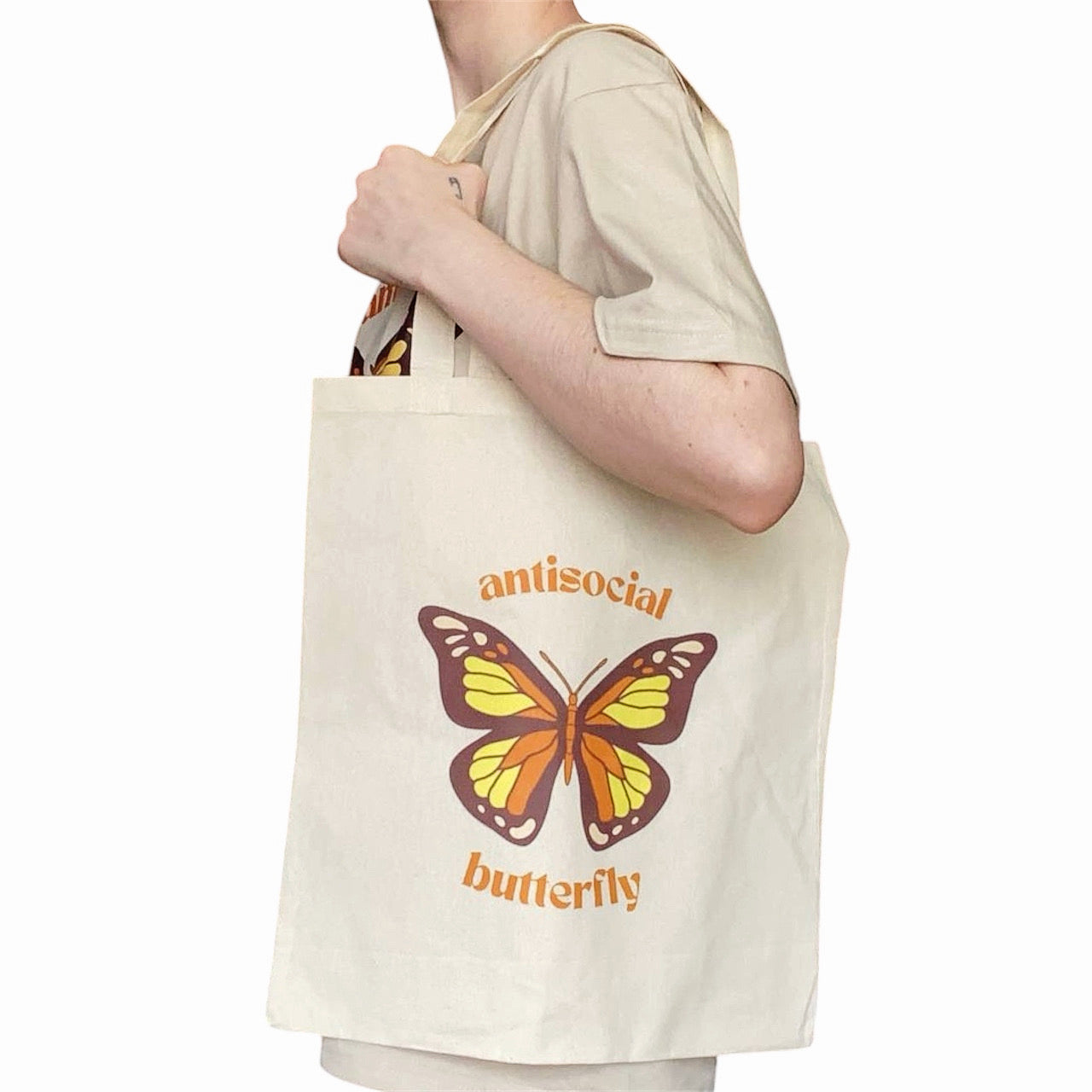 Original LK Antisocial Butterfly Tote Bag - Louisenkind