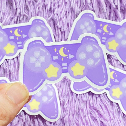 Aesthetic Lo-Fi Pastel Controller Sticker | Cute Kawaii Gaming Stickers | Waterproof Matte Vinyl Sticker