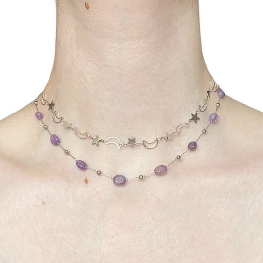 Whimsigoth Amethyst Necklace - Louisenkind