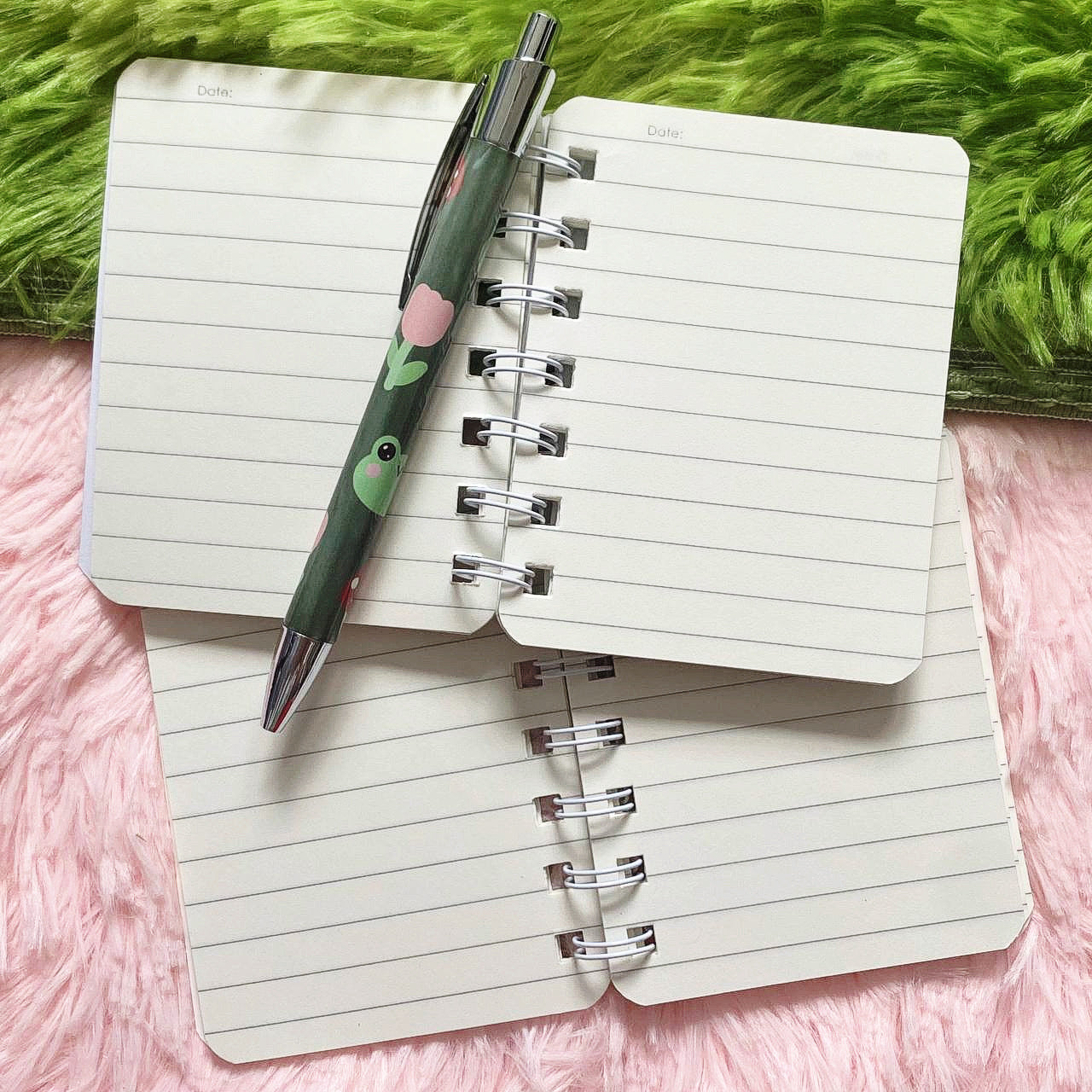 Kawaii Coffee Frog Notebook | Mini Pocket Notebook | Frog Journal Notebook