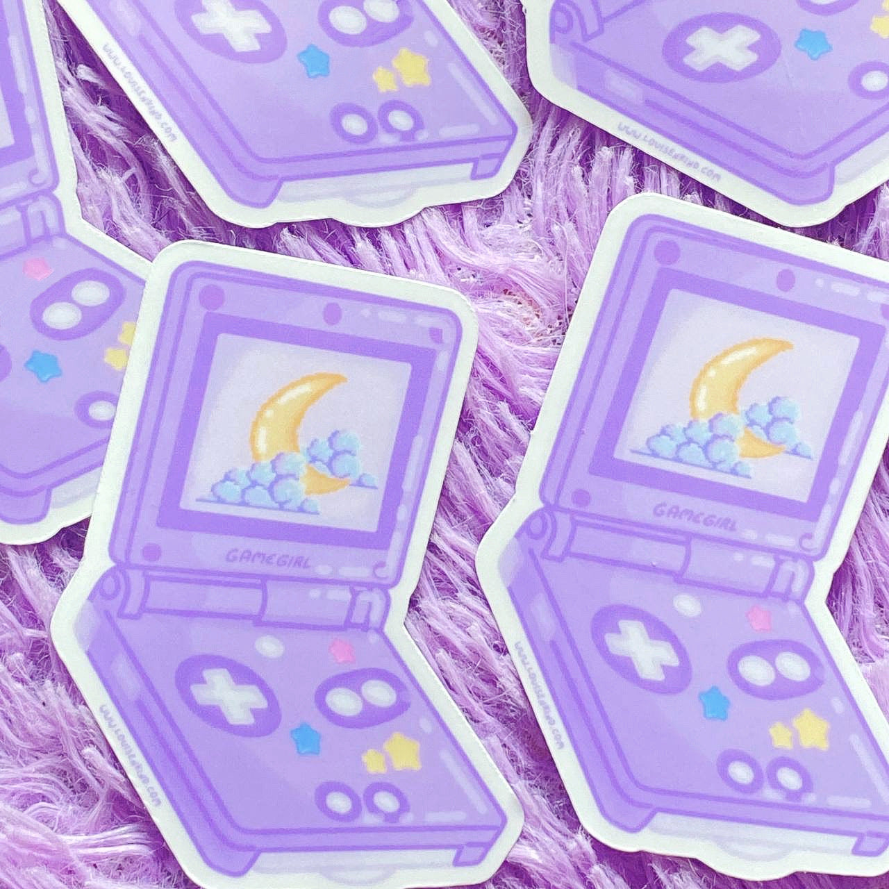 Aesthetic Lo-Fi Pastel Console Sticker | Cute Y2K Kawaii Stickers | Waterproof Matte Vinyl Sticker