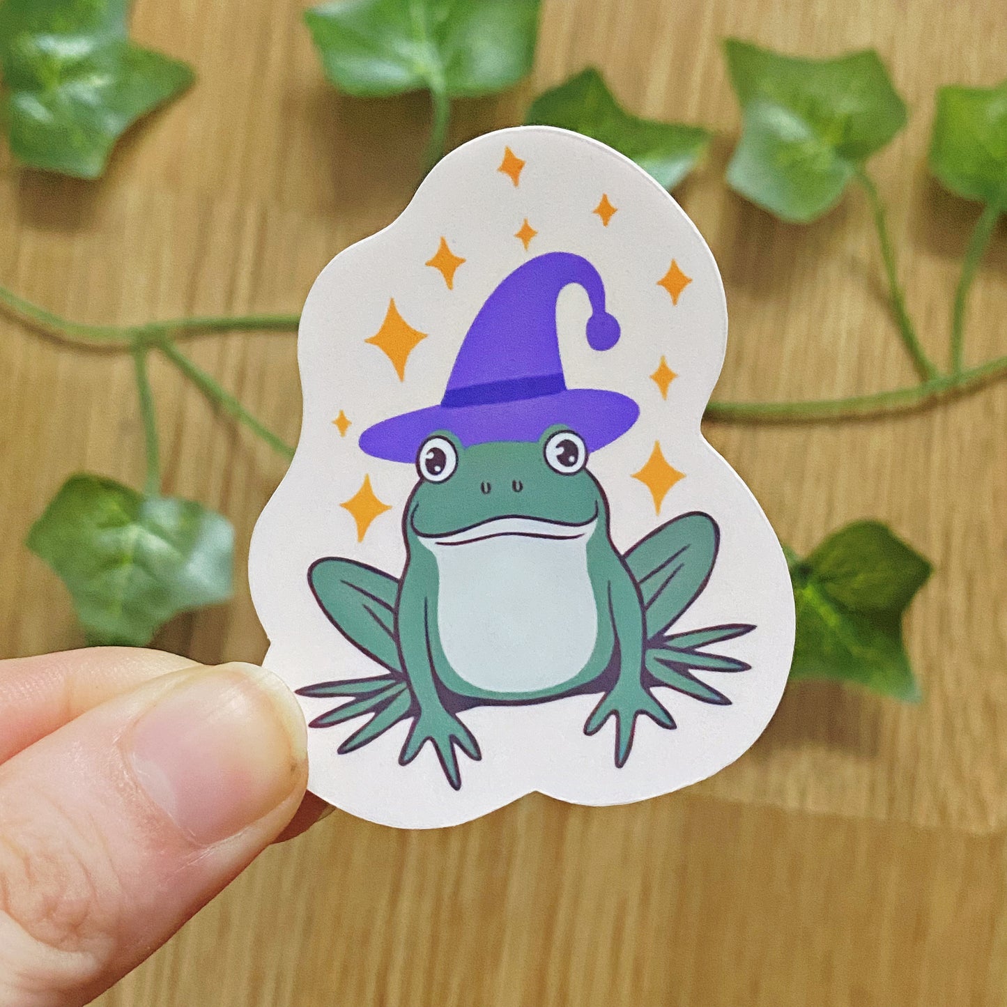 Magical Wizard Froggy Sticker | Frog Lover Gifts | Vintage Inspired Decals