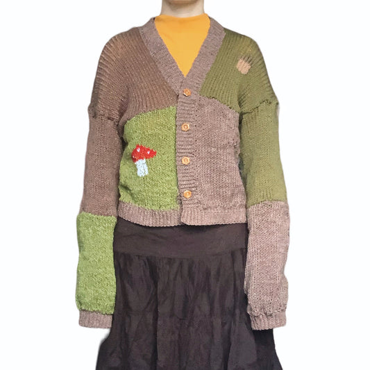 Fairy Grunge Cottagecore Knit Cardigan