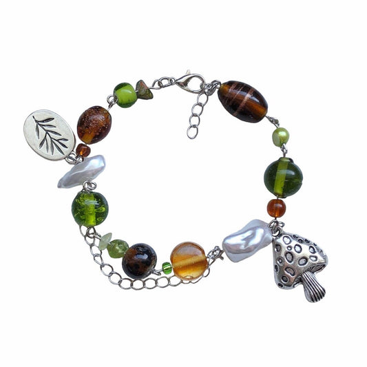 Fairy Grunge Mushroom Forest Bracelet