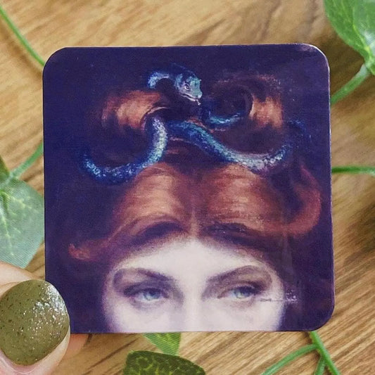 1896 Mystical Medusa Sticker, Goddess Of Snakes, Greek Mythology, Aesthetic Art Decal