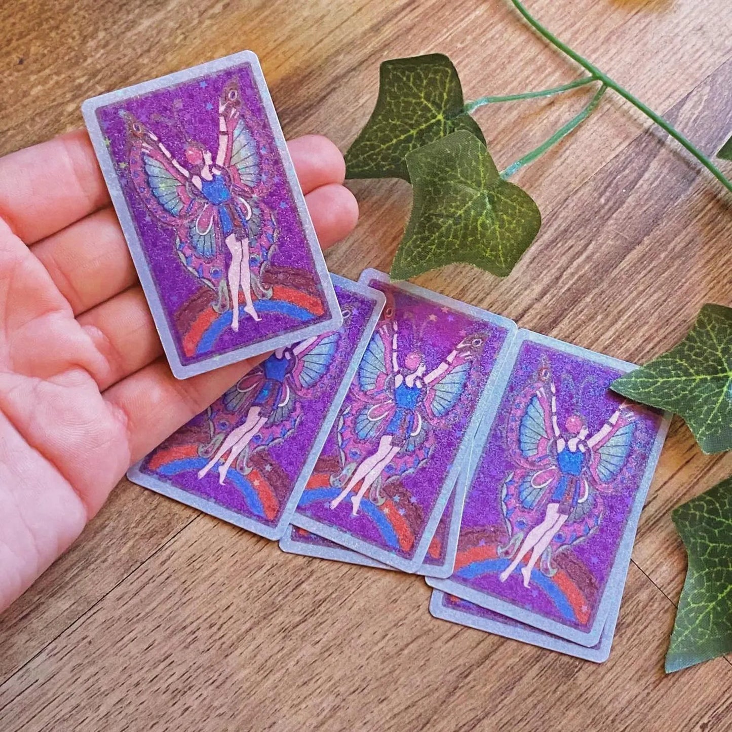 1920s Butterfly Flapper Dancer Girl, Art Deco Vintage Sticker, 1930s Art Nouveau Ephemera, Sparkling Glitter Decal