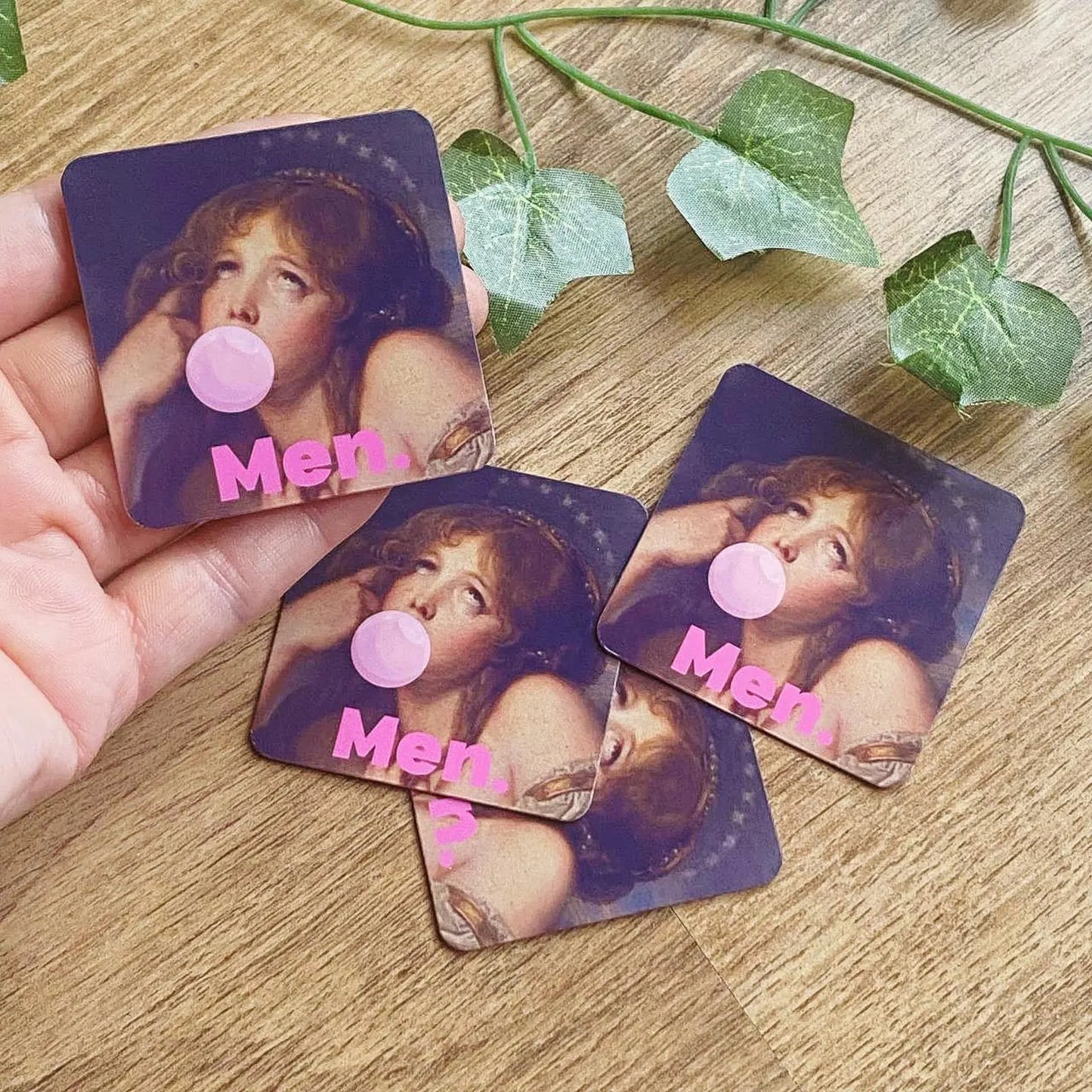 1804 Ariadne Annoyed By Men Bubblegum Sticker, Greek Mythology, Funny Feminism Decal, Aesthetic Art Stickers