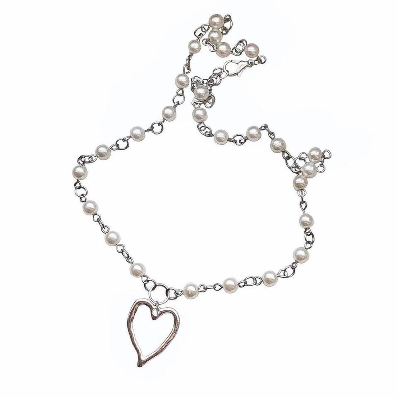 Beaded Fairycore Heart Necklace