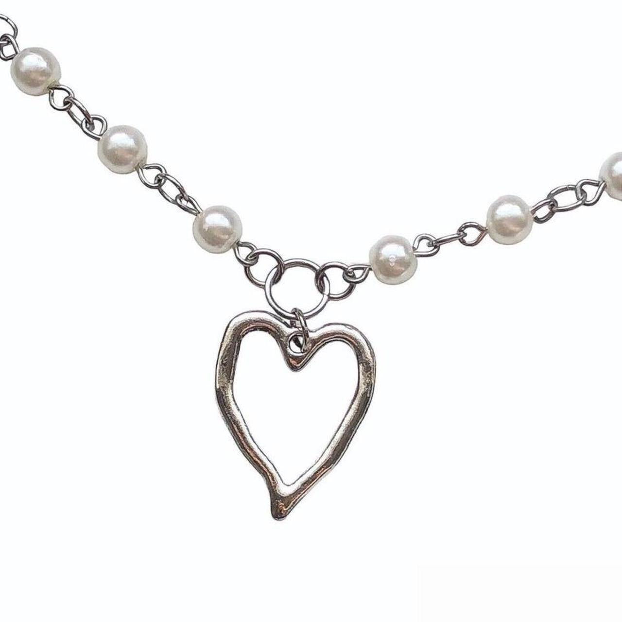 Beaded Fairycore Heart Necklace