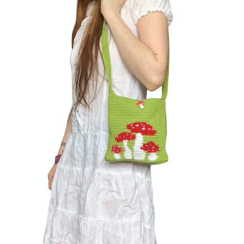 Cottage Fairy Mushroom Shoulder Bag